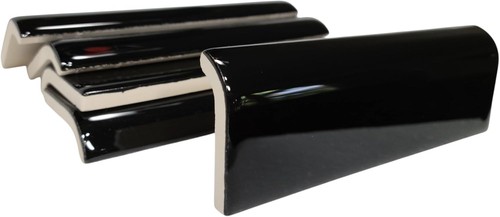 Black in ceramic tile - black, 6