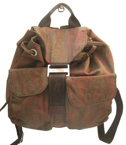 Etro vintage canvas backpack - etro,