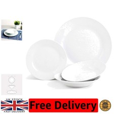 Complete 12-Piece White Dinner