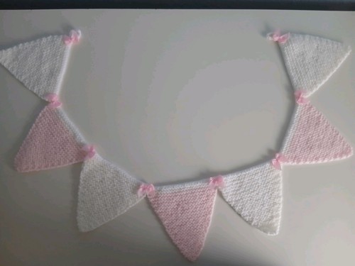 Very pretty knitted bunting - very,