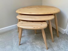 Ercol Pebble Nest of Coffee Tables - Pristine Condition