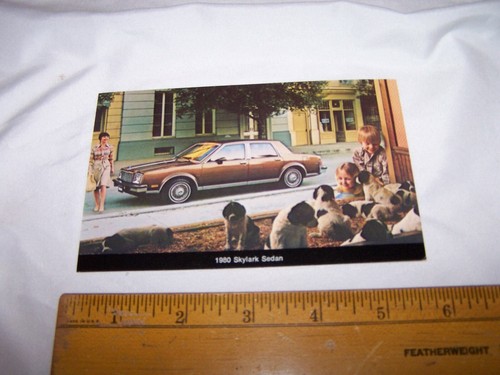 1980 skylark sedan - skylark, postcard