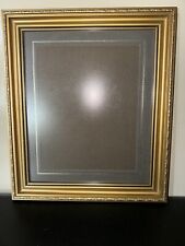Vintage Gilded Wood Picture Frame with Mount  -  Holds Photo 9.5in x 7.5in
