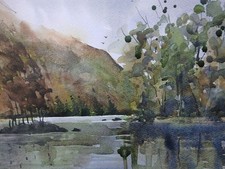 Loch Eck Scotland Watercolour