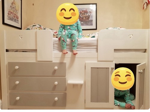 Pine bunk bed - pine,
