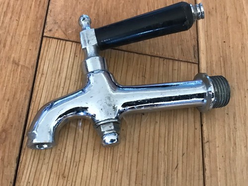 Chrome brass tap barrel keg - brass,