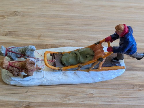 Lemax dog sled figurine figure - dog,