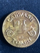 CAR WASH TOKEN Antique car -