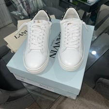 Lanvin Paris White Leather