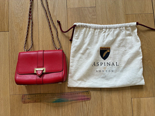 Aspinal london red leather - red,