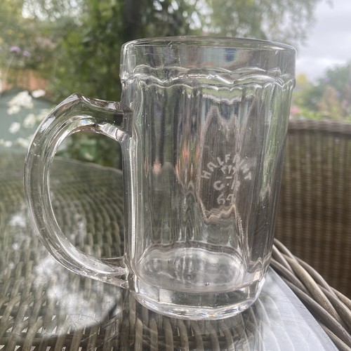 Vintage half pint beer - half, glass