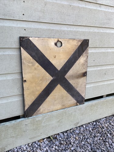Original railway signal enamel - railway,