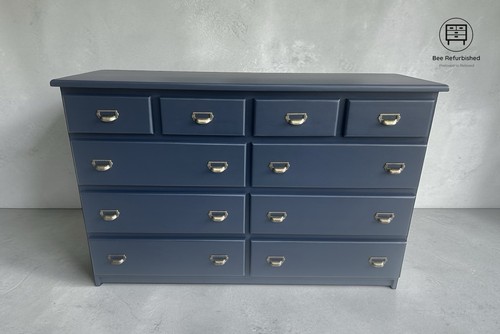 Navy blue solid - solid, wide