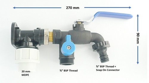 Mdpe wall plate elbow - wall,