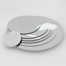 White gloss plastic laser - gloss,
