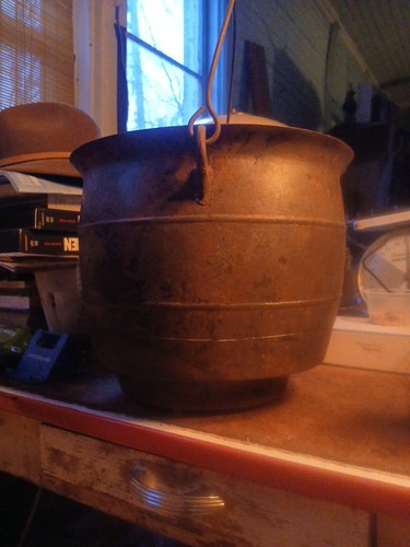 Antique cast iron - cast, pot