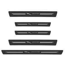 5PCS Car Accessories Door Sill Protector Scuff Guard Cover Trim For Jaguar 2023