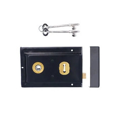 Traditional Rim Lock Black 6 x