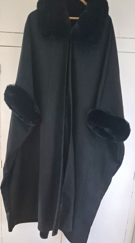 Black victorian cape - cape, faux