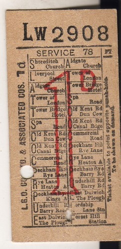Bus tram ticket - lgoc, ass