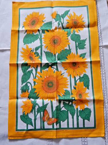 Vintage sunflowers tea - sunflowers,