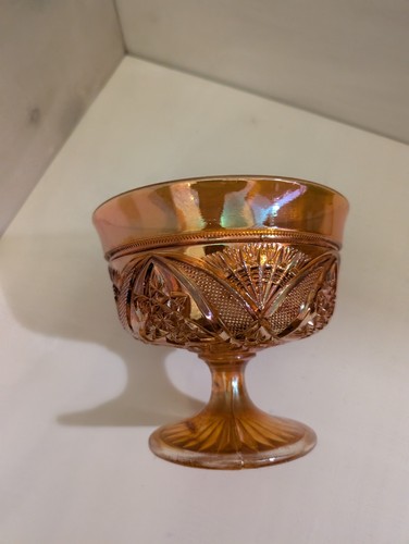 Carnival glass bon - glass, dish