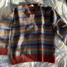 Vintage Wool Jumper Made In Scotland 100% Lambs Wool 40” Chest