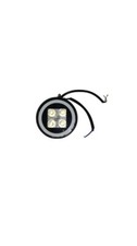 Universal 3.5" Round White LED Lens Bumper Driving Fog Lamp Lights Kit SET of 2