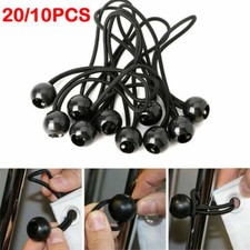 20 BALL BUNGEE ELASTIC TIE DOWN LOOP STRETCH SHOCK CORD TARPAULIN TENT AWNING