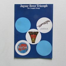 Jaguar Rover Triumph Brochure incl. XJS, XJ, Limousine, 3500, TR7, Dolomite