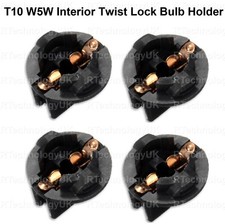 4 X PREMIUM ASTRA H MK5 T10 W5W 501 INTERIOR MAP LIGHT TWIST LOCK BULB HOLDER