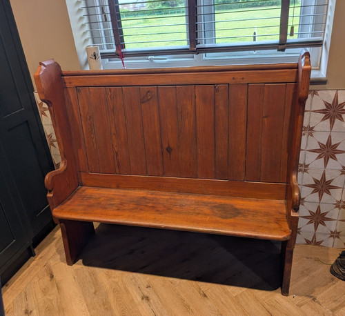 Church pew bench - church,