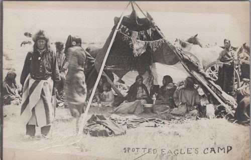 Spotted eagle camp - camp, rppc