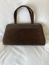 Women’s Suzy Smith Chocolate Brown Suede Leather Handbag