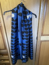 Karl Lagerfeld Paris Blue & Black Large Scarf/Shawl – Iconic Sunglasses Print