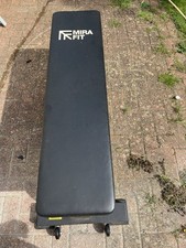 Mirafit M3 Black Solid Flat Bench for Gym