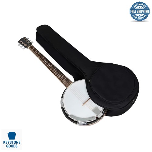 Black padded string banjo - black,