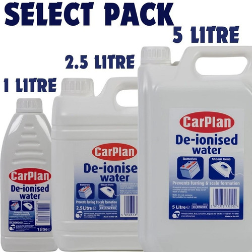Carplan ionised water - carplan, de-ionised