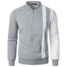 Mens Bomber Jackets Zip Up