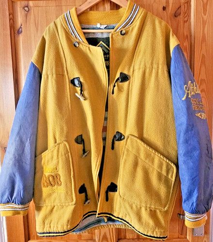 Vintage blue leather - , foxhound