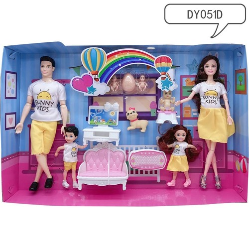 Family doll set pregnant mom - doll,