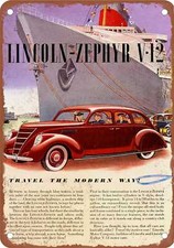 METAL SIGN - 1937 Lincoln