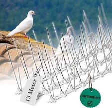 15M Bird Spikes Pigeon Spikes for Roofs Windows,Bird Deterrent Set for Deterring