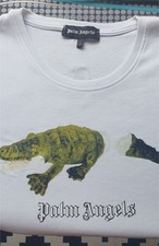 Brand New Palm Angels Men's White T-Shirt Size Large 