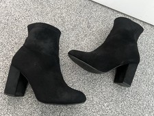F&F Women's Black Suede Ankle