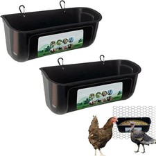 User Friendly Hanging Feed Container for Multiple Livestock Feeding Needs