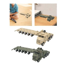 Miniature Trailer Heavy Trailer Model Diecast Vehicle Truck Building Model Kit