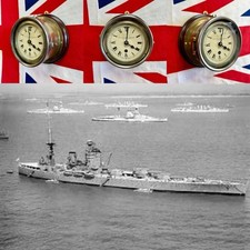 Rare WW2 Admiralty Pattern Royal Navy Convoy Zig Zag Clock by Smiths (c.1944)