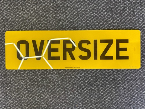 Number plates oversize - -, (jlr)