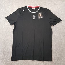 Wales Rugby Shirt Medium Black